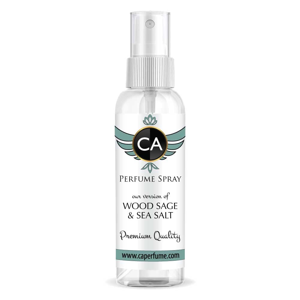 CA Perfume Eco Refill Impression of Wood Sage & Sea Salt For Women & Men EDP Perfume Concentrated Long Lasting Eau de Parfum Spray Refillable Atomizer Bottle 2 Fl Oz/60ml-X1