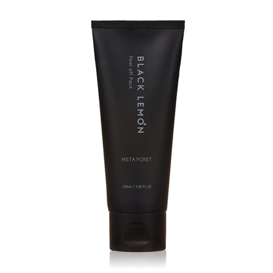 METAFORET Black Lemon Peel Off Pack 100ml/ 3.38fl.oz Activated Charcoal Face Gel Mask, Blackhead and Whitehead Remover, Pore Cleanser