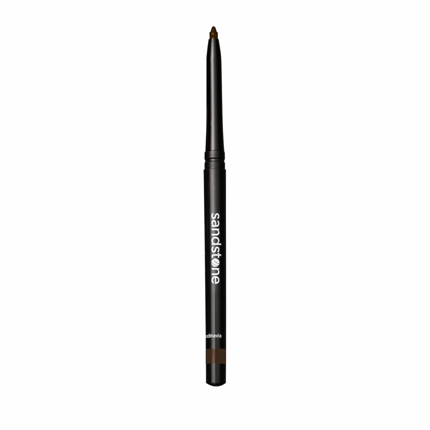 Sandstone Scandinavia Waterproof Eyeliner Pencil - Vegan Hypoallergenic for Sensitive Eyes - Smudge Proof - Fragrance Free - Smooth (Brown)