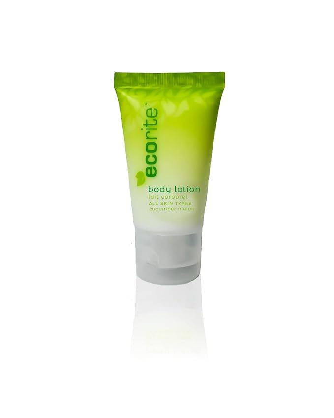 Hand and Body Lotion with Cucumber-Melon Fragrance, Travel Size Hotel Amenities Biodegradable/Recyclable Tube, 1 fl oz/30 ml, Pack of 288