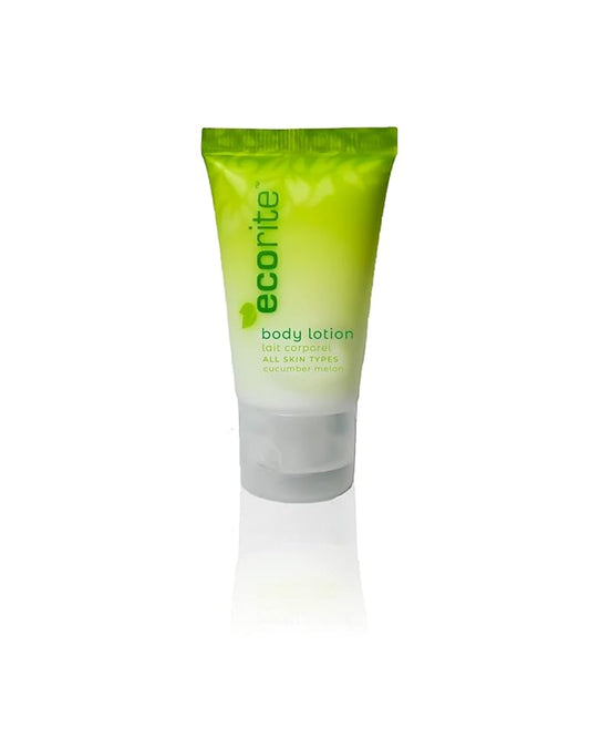 Hand and Body Lotion with Cucumber-Melon Fragrance, Travel Size Hotel Amenities Biodegradable/Recyclable Tube, 1 fl oz/30 ml, Pack of 288