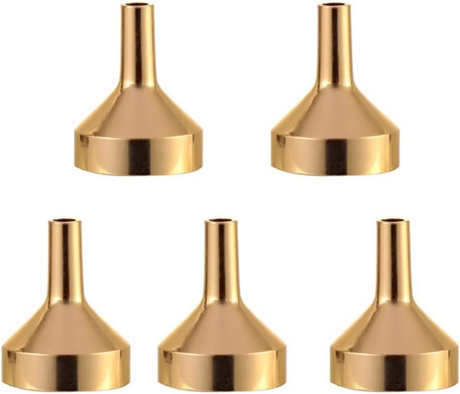 10 Pcs Metal Mini Funnel, Tiny Funnel for Filling Bottles, Small Funnel to Transfer Cosmetics, Essential Oils, Perfume, Liquids
