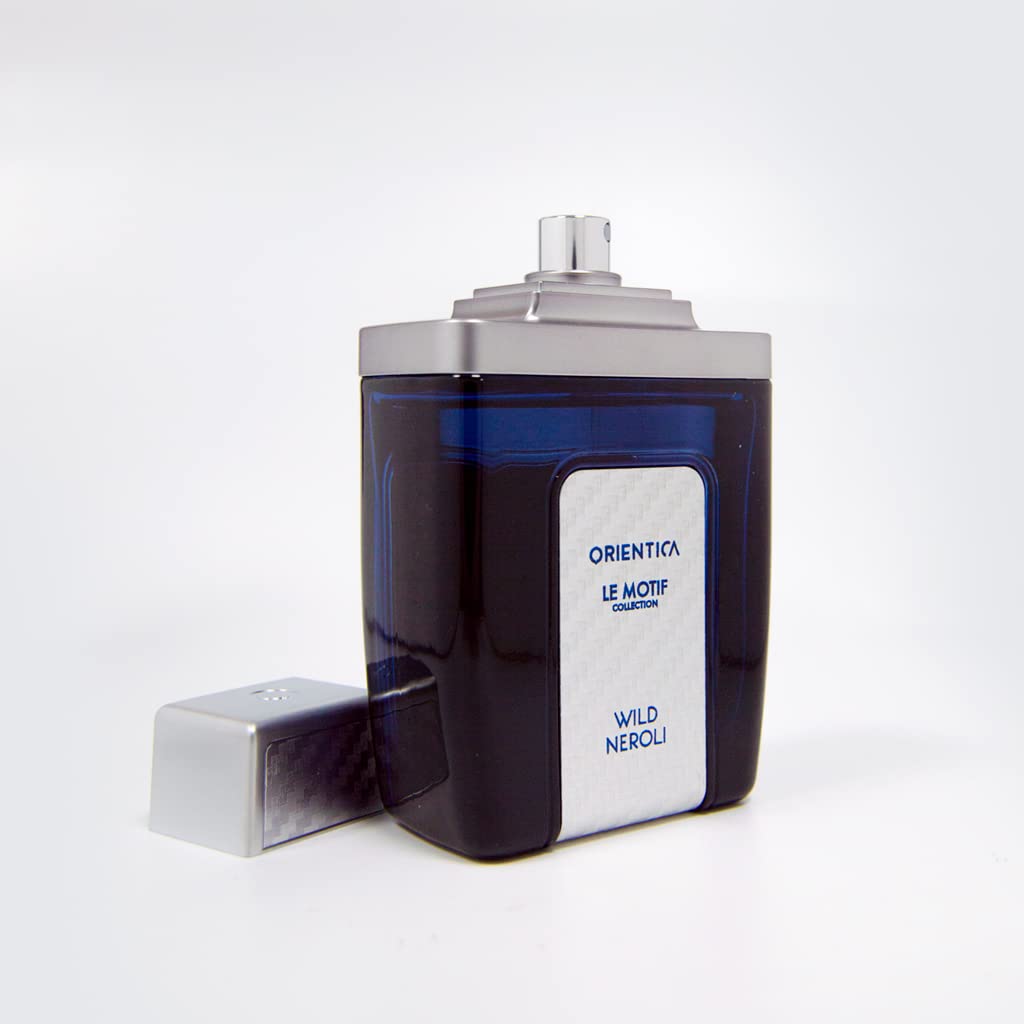 Orientica Le Motif Wild Neroli Eau De Parfum – Fresh Citrus, Bergamot, Lemon, Petit Grain, Neroli, Orange Blossom, Amber, Cedarwood, Musk - Arabic Perfume for Men & Women – 2.9oz / 85ml