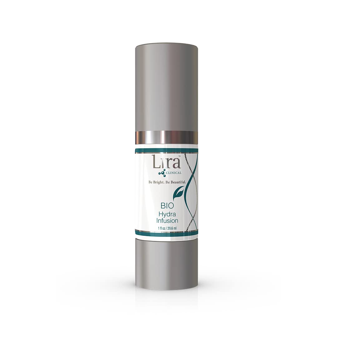 Lira Clinical BIO Hydra Infusion - Hydrating Face Serum with Hyaluronic Acid, Plant Stem Cells, and Minerals - Lightweight Facial Serum for Smooth, Refreshed Skin - Travel Size Daily Skincare - 1 Oz