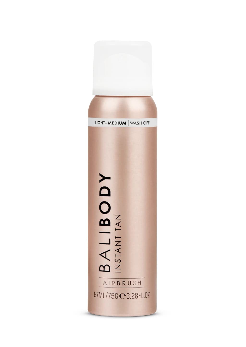 Bali Body Instant Tan Light-Medium | Skin Perfecting Aerated Spray, Instantly Flawless Airbrushed Bronzed Finish | Soothing for All Skin Types | Vegan, Cruelty Free, Australian Made (97 ml/3.28 fl oz)