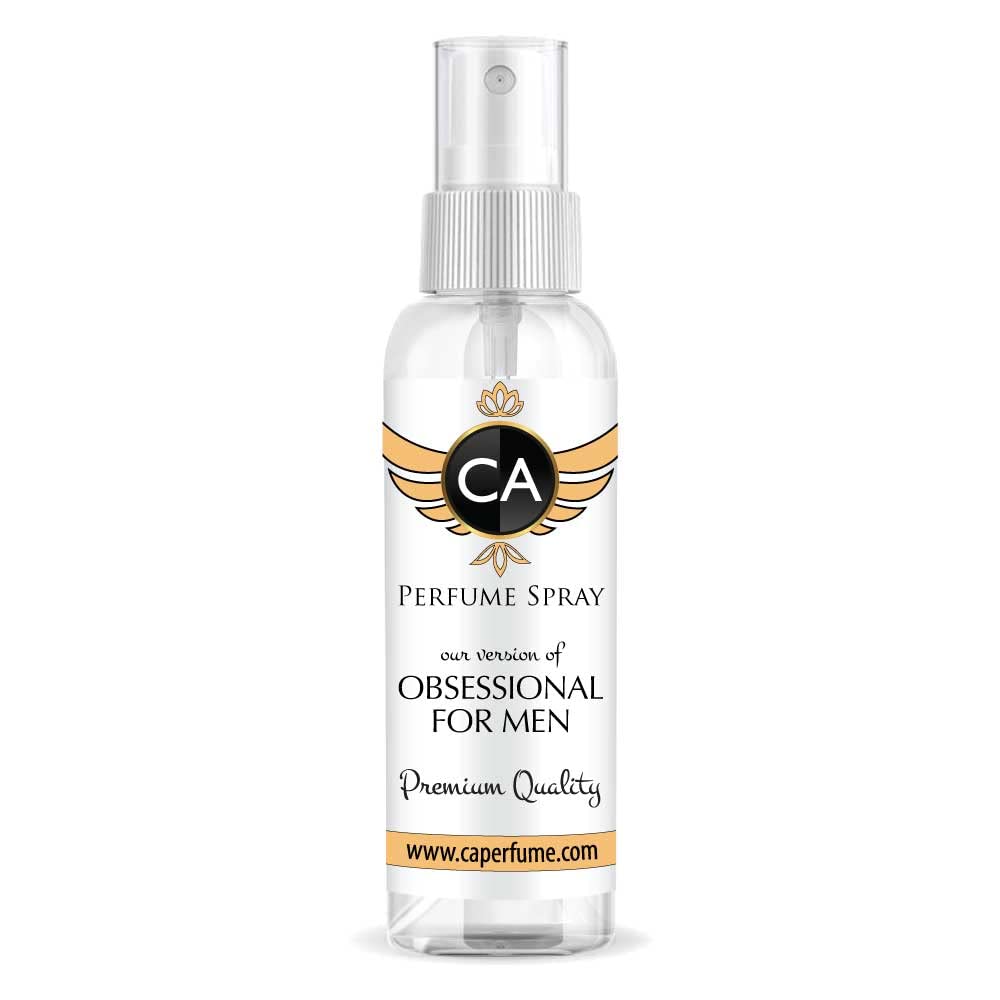 CA Perfume Eco Refill Impression of Obsessional For Men EDP Perfume Concentrated Long Lasting Eau de Parfum Spray Refillable Atomizer Bottle 2 Fl Oz/60ml-X1