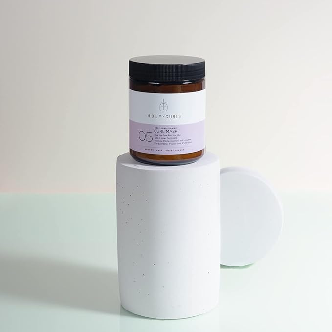 Holy Curls - Curl Mask for Curly, Coily and Wavy Hair, Vegan, Sulphate Free, 8.45 fl oz, Natural Ingredients