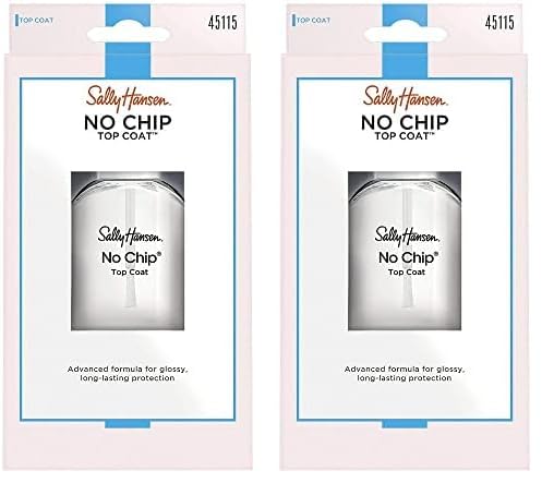 Sally Hansen No Chip Acrylic Top Coat, 0.45 Fluid Ounce - Pack of 2