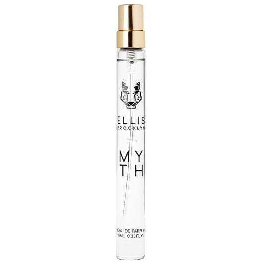 Ellis Brooklyn MYTH Eau de Parfum, Travel Spray, Jasmine Musk Perfume for Women, Clean, Vegan, Paraben-Free, Long Lasting, Notes of Bergamot, Tiger Orchid & White Cedarwood,10ml / 0.33 Fl Oz