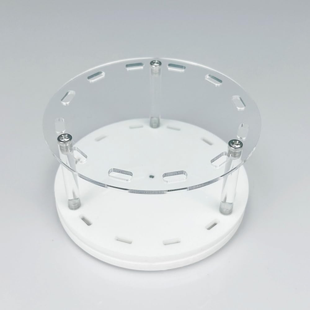 12 Holes Rotatable Acrylic Tweezers Holder, Grafting Eyelash Makeup Tweezer Stand Display Extensions Organizer Individual Training Tools (White)