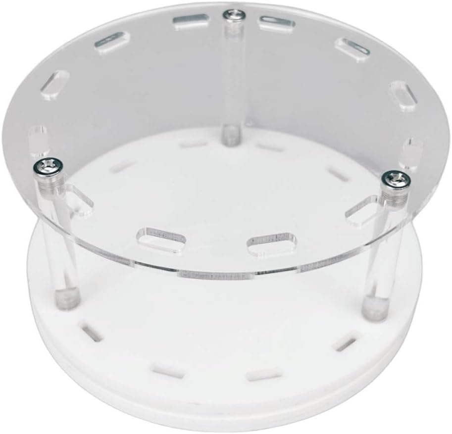 12 Holes Acrylic Rotatable Tweezers Holder, Eyelash Makeup Grafting Tweezer Display Stand Extensions Organizer Training Rack Beauty Tools (White)