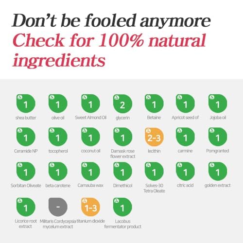 Lux Triple Lip Cure Balm (0.17 oz) (Pure) 4 million units sold in Korea, Natural Tinted Korean Lip Balm, Petroleum/Paraben Free, Lip Butter,lip balm hydrating,tinted moisturizer