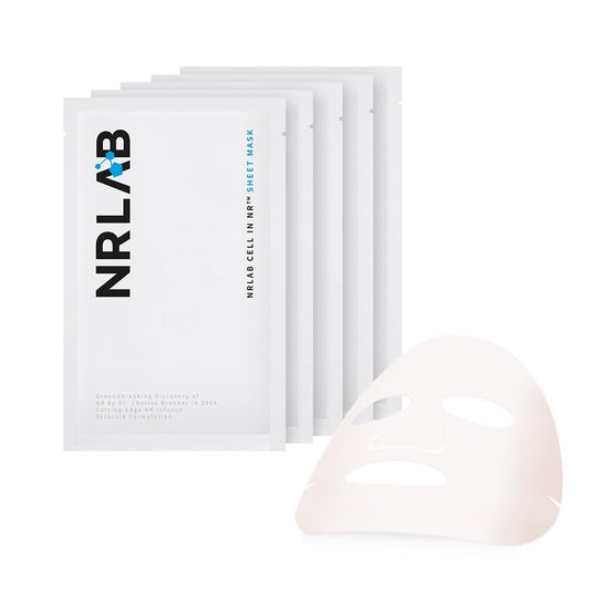 Korean Sheet Mask – Anti Aging Face Mask with NR, Antioxidants & Hydrating Serum – Moisturizing Face Masks Skincare Korean for Glass Skin, Radiance & Sun-Damaged Skin - 5 Mask Count