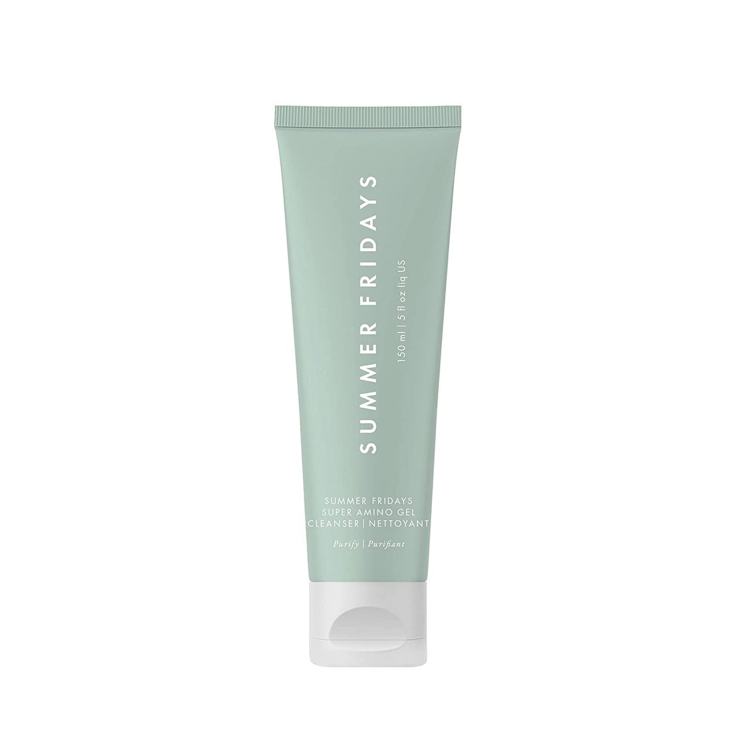 Summer Fridays Super Amino Gel Cleanser - Gentle Face Cleanser + Makeup Remover - Helps to Calm Irritation, Balance pH, Nourish Skin + Restore Moisture (5 Fl Oz)