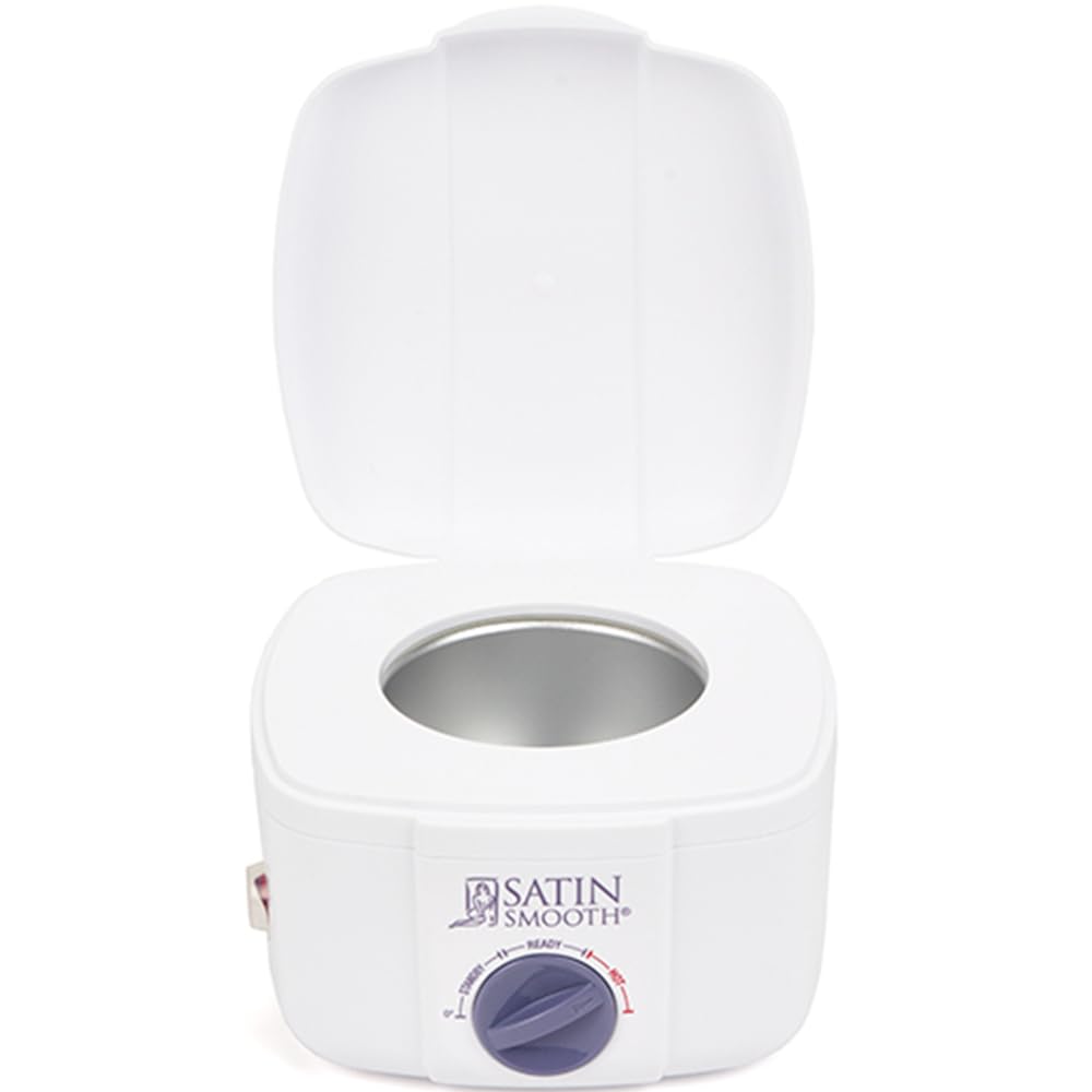 Satin Smooth Professional Single Wax Warmer for Hair Removal – SSW12C, Compact Wax Heater with Adjustable Temperature Control, Ideal for All Waxing Types