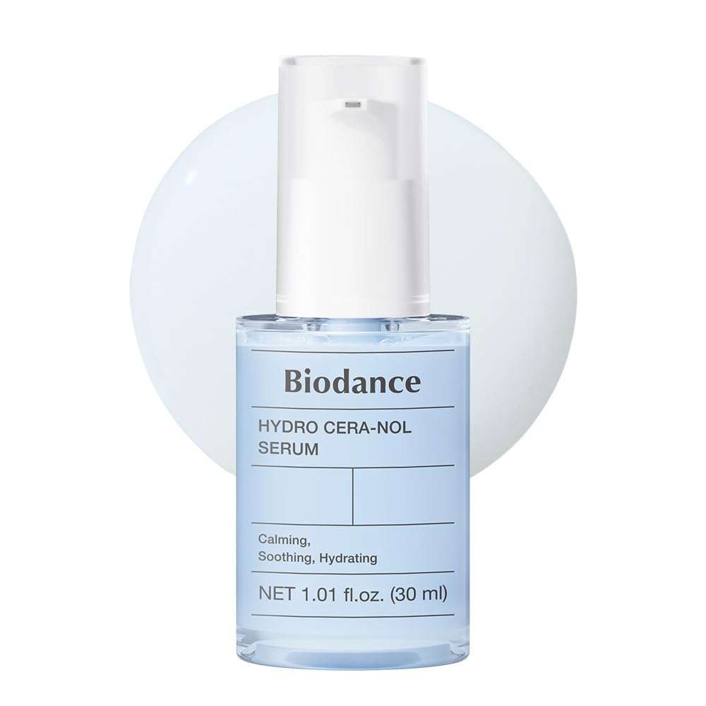 BIODANCE Hydro Cera-Nol Serum, Hydrating, Quick Soothing Effect, Redness Reducing, Hydration Boost Serum for Sensitive Skin, Korean Skincare, Stocking Stuffers for Teen Girls | 1.01 fl.oz x 1 ea