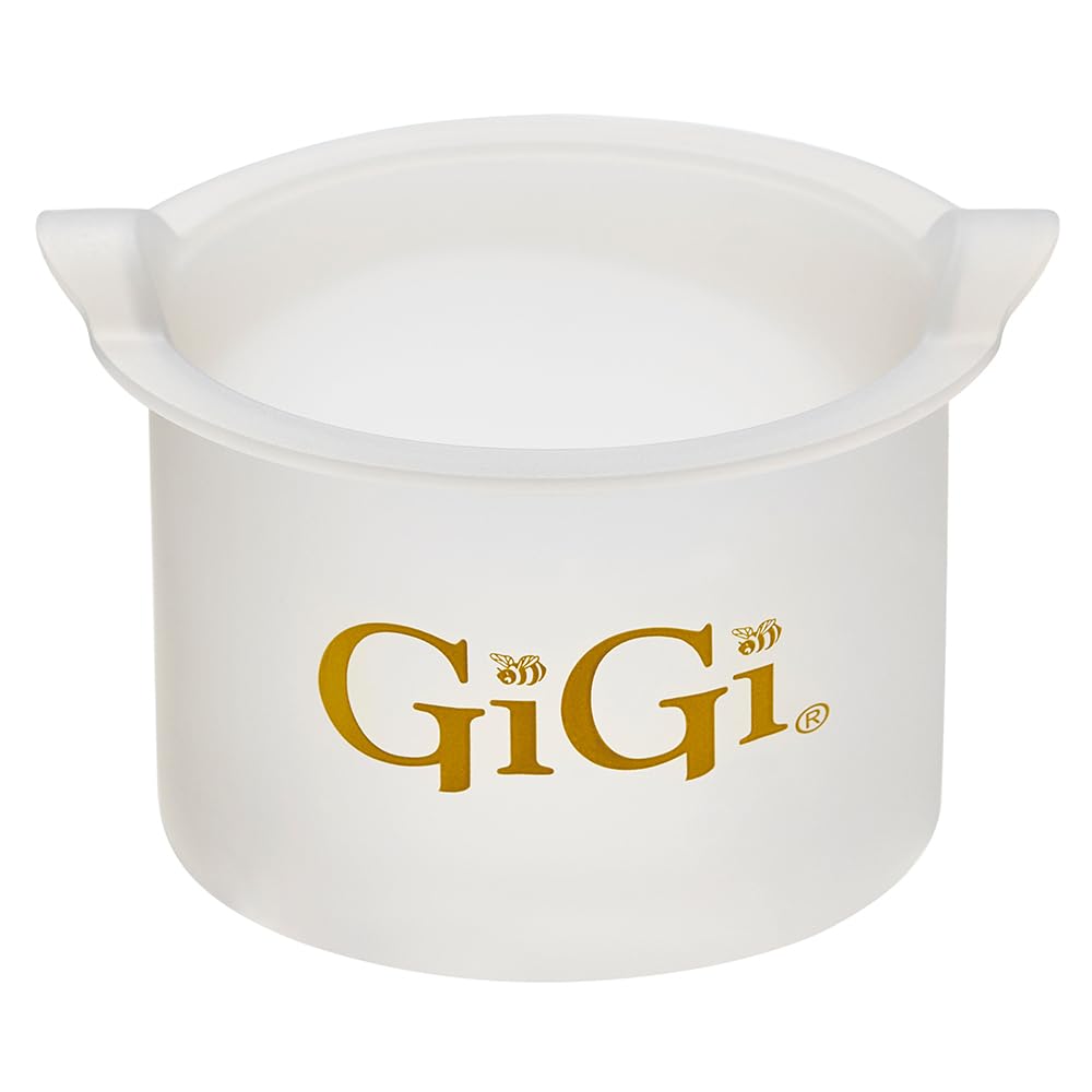 GiGi Reusable Container with Clean Collar – Silicone Wax Pot Liner for 14 oz Wax Warmer, Waxing Accessories Kit