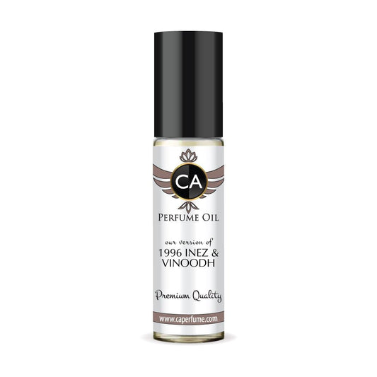 CA Perfume Impression of 1996 Inez & Vinoodh Unisex Fragrance Oil Amber Woody Scent Long Lasting Perfumes for Women & Men Travel Size TSA Ready Mini Parfum Body Oil Roll-on 0.33 Fl Oz 10ml