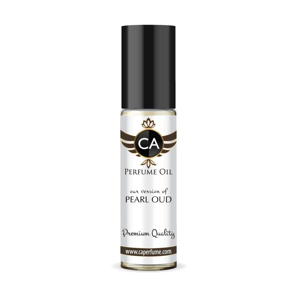 CA Perfume Impression of Pearl Oud Unisex Fragrance Oil Amber Woody Scent Long Lasting Perfumes for Women & Men Travel Size TSA Ready Mini Parfum Body Oil Roll-on 0.33 Fl Oz 10ml