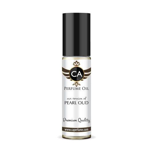 CA Perfume Impression of Pearl Oud Unisex Fragrance Oil Amber Woody Scent Long Lasting Perfumes for Women & Men Travel Size TSA Ready Mini Parfum Body Oil Roll-on 0.33 Fl Oz 10ml