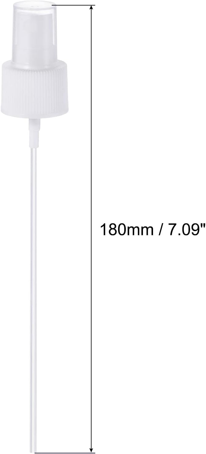 PATIKIL Spray Bottle Top, 4 Pack Sprayer Replacement Pump Plastic for Essential Oil Bottles, White