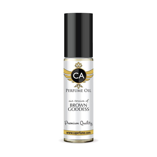 CA Perfume Impression of Brown Goddess for Women Fragrance Oil Amber Floral Scent Long Lasting Perfumes for Women Travel Size TSA Ready Mini Parfum Body Oil Roll-on 0.33 Fl Oz 10ml