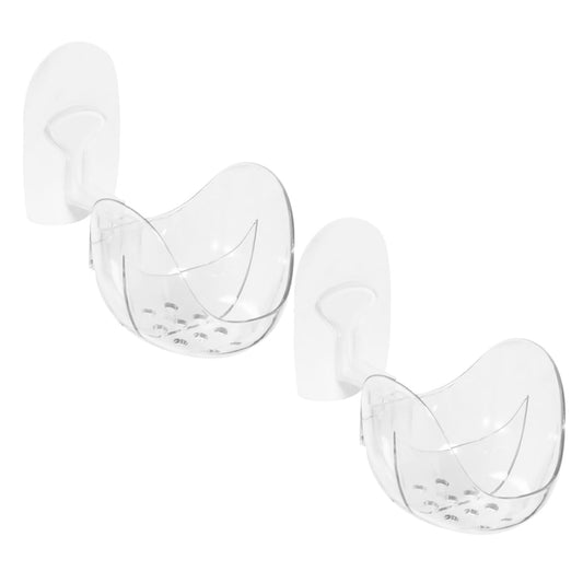 2pcs Powder Puff Holder Stylish Makeup Sponge Storage Racks for Easy Access and Drying for Bathroom and Vanity Organization