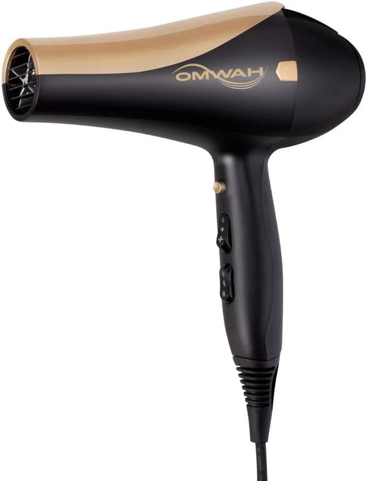 OMWAH Professional Blow Dryer - Powerful 1600W-1875W Salon-Quality Hair Dryer with Customizable Settings, Cool Shot Button, and Versatile Attachments for Stunning, Frizz-Free Hair Styling