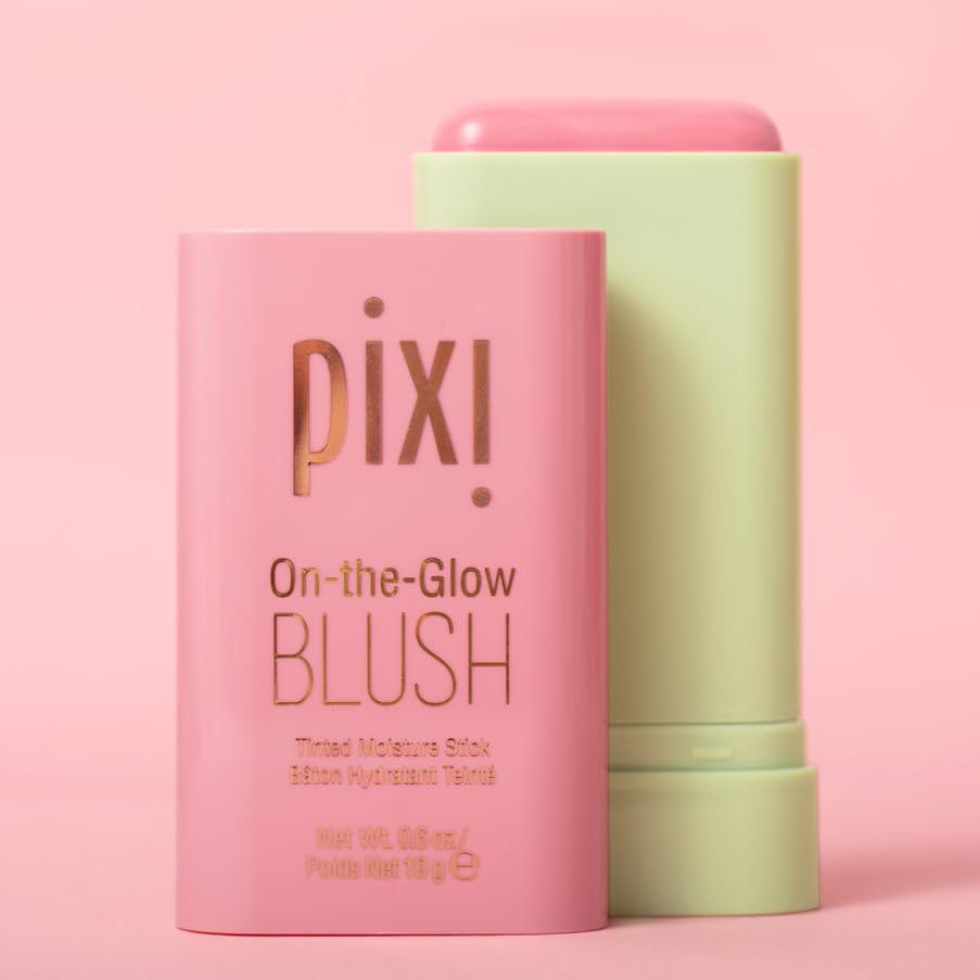 Pixi Beauty Radiance Ready On-the-Glow Trio | Hydrating Hydrating Tinted Moisture Stick Blush, Bronzer, and Highlighter Set | Travel Size, Vegan, and Paraben-Free