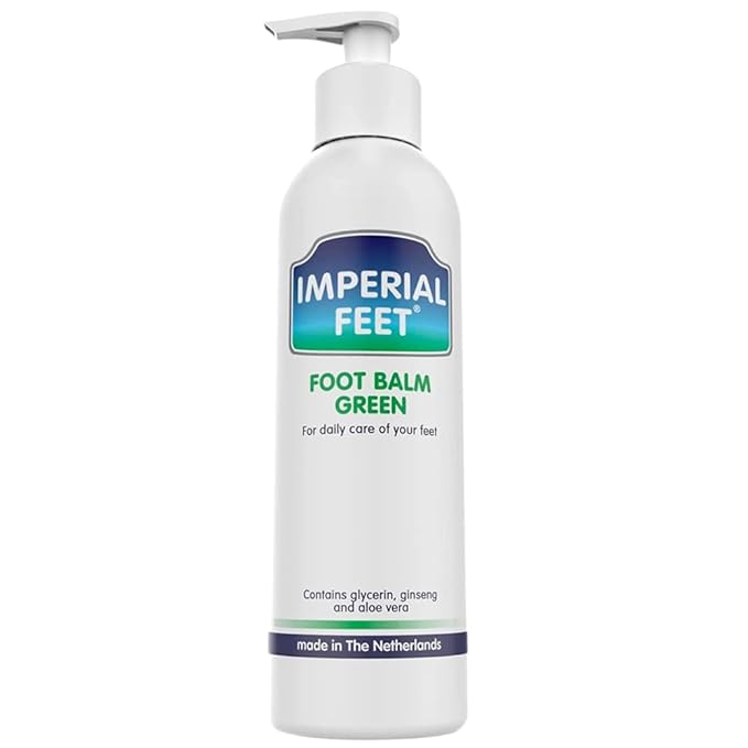 Imperial Feet Foot Balm Green - 150ml Non-Sticky Cream for Dry Feet & Cracked Skin - Aloe Vera Moisturizer for Diabetics - Soothing Hydration & Dryness Skin Repair for Hands, Feet, Legs & Overall Care