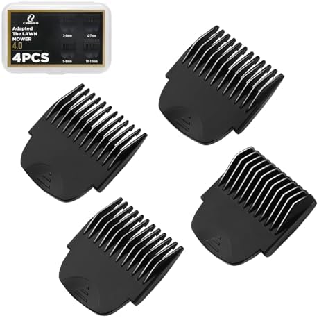 CR8GR8 Guards for Manscaped 4.0 The Lawn Mower 4.0 Trimmer, 4 Pack Lawnmower from 4.0 1/8" to 1/2", Waterproof Guide Comb Replacement for Manscaped 4.0 Attachments