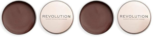 Revolution, Balm Glow, Multi-Use Balm for Cheeks, Eyes & Lips, Buildable Formula, Dewy Finish, Sunkissed Nude, 1.12 Oz. (Pack of 2)