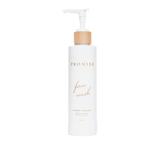 Promise Hydrating Face Wash, Pregnancy Skin Care, Gentle, Vitamin C and Probiotics, Green Tea, Non-Toxic, Vegan, 4oz Pump