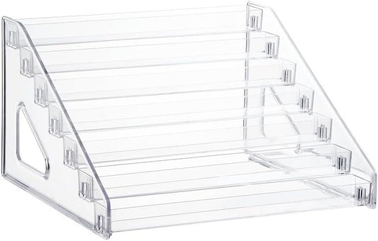 Pero Pero Nail Polish Organizer Acrylic Display Rack for Nail Polish Holder Sunglasses Organizer Essential Oils Holder Clear Eyeglasses Display Case Makeup Organizer
