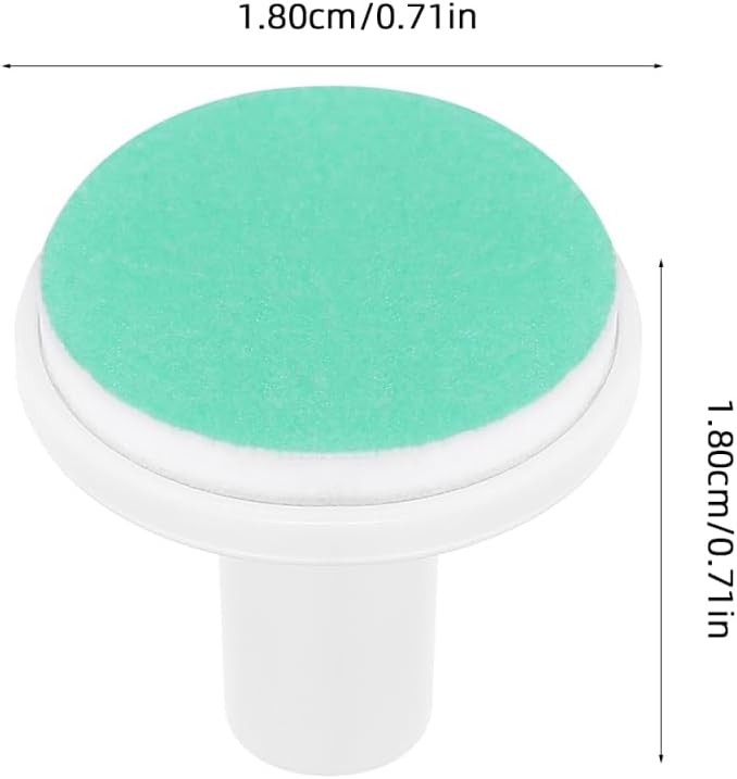 Angoily 24 Pcs Baby Nail File Pads Nail Trimmer Replacement Pads Electric Baby Nail-Grinding Buffer Heads for Standard Electric Kid Trimmer Suits to Newborn and Adults Green