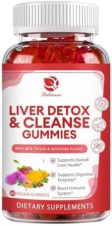 Liver Cleanse Detox & Repair Gummies 24 Potent w/3000MG Milk -60 Count