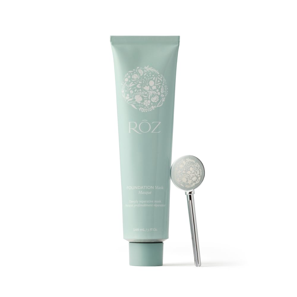 RŌZ Foundation Mask – Hydrating & Repairing Hair Treatment for All Hair Types – Deep Conditioning to Strengthen, Smooth & Nourish – Vegan, Color Safe, Silicone Free