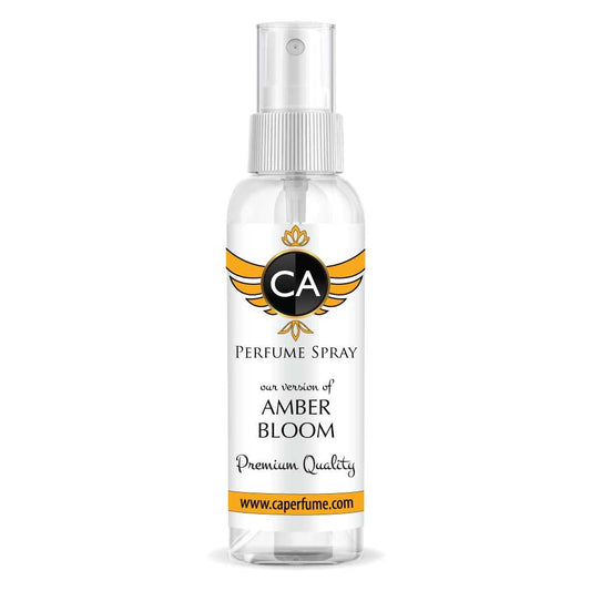 CA Perfume Originals Amber Bloom For Women & Men Unisex Fragrance Concentrated Long Lasting Eau de Parfum Spray Refillable Glass Atomizer Bottle 2 Fl Oz/60ml-X1