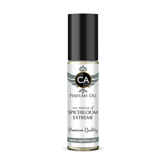 CA Perfume Impression of Spicebloom Extreme for Men Eau De Parfum Amber Spicy Scent Long Lasting Cologne for Men Travel Size TSA Ready for Day and Night Wear 0.33 Fl Oz 10ml