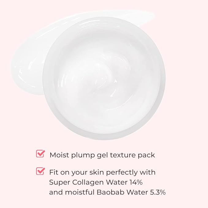 ETUDE Moistfull Collagen Sleeping Pack 100ml #22 | Moist Smooth Skin| Facial Moisturizing Care Night Cream Makes Your Skin Bouncy & Dewy | Facial Lotion for Dry, Sensitive, Oily Skin | K-beauty