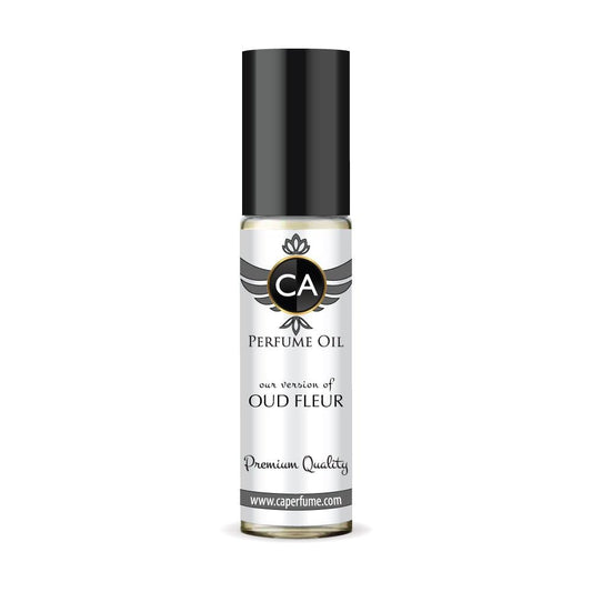CA Perfume Impression of Oud Fleur Unisex Eau De Parfum Woody Chypre Scent Long Lasting Unisex Fragrance Travel Size TSA Ready for Day and Night Wear 0.33 Fl Oz 10ml