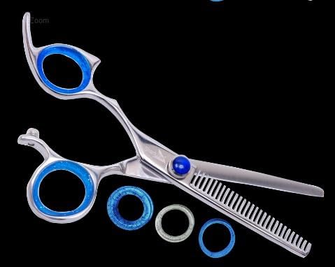 Sharkfin Shears Professional Left Hand Non-Swivel Stainless 28 Tooth Thinner