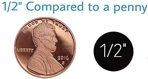 1/2" Inch Small Red Semi-Gloss Sad Face Labels, 1,000 Total Adhesive Stickers on a Roll, Perfect for Kids Classroom Incentives, Motivational Chart Use