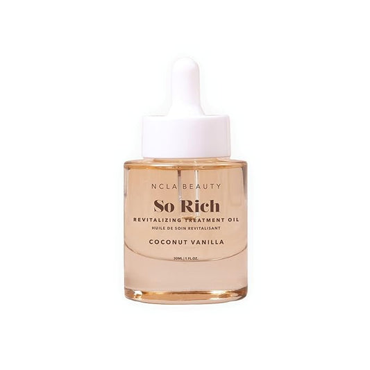 NCLA - So Rich Revitalizing Treatment Oil | Nutrient-Rich, Hydrating, Calming, Moisturizing | Multi-Purpose, Safe for Daily Use | Cruelty-Free, Vegan (Coconut Vanilla) 30 mL / 1 fl oz