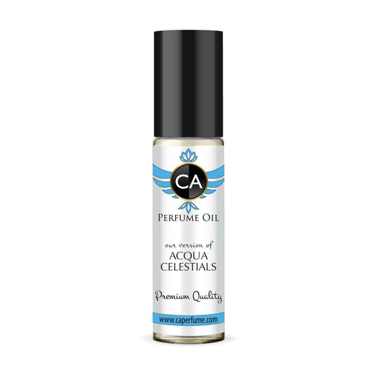 CA Perfume Impression of Acqua Celest Unisex Eau De Parfum Floral Green Scent Long Lasting Unisex Fragrance Travel Size TSA Ready for Day and Night Wear 0.33 Fl Oz 10ml