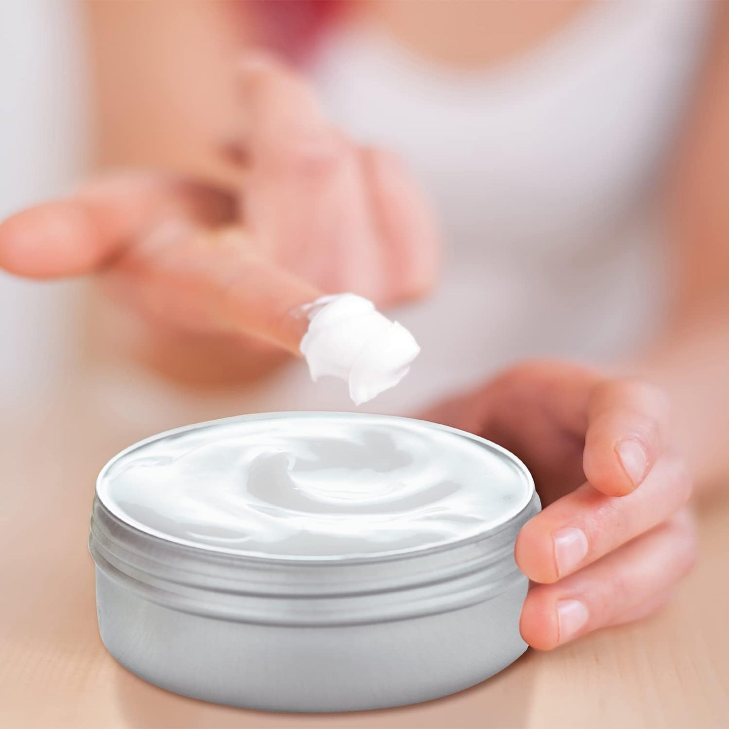 1 Ounce Aluminum Tin Jar Refillable Containers 30ml Aluminum Screw Lid Round Tin Container Bottle for Cosmetic,Lip Balm, Cream, 24 Pack