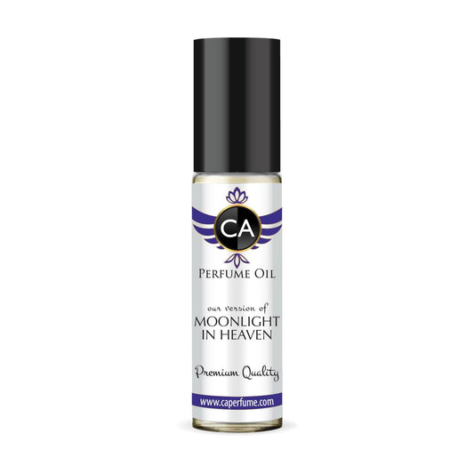 CA Perfume Impression of Moonlight In Heaven Unisex Fragrance Oil Aromatic Scent Long Lasting Perfumes for Women & Men Travel Size TSA Ready Mini Parfum Body Oil Roll-on 0.33 Fl Oz 10ml