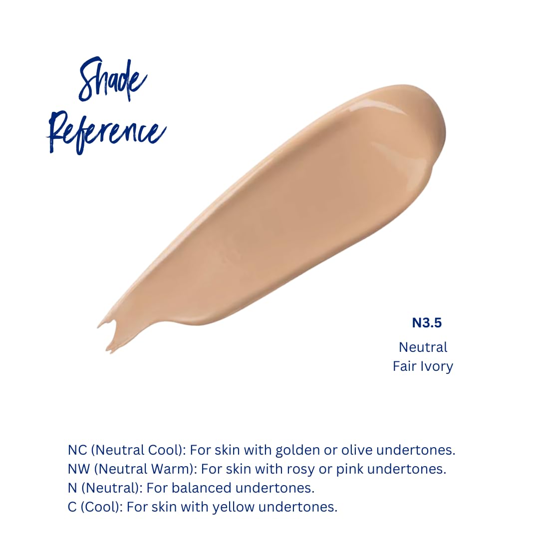 Best Bronze Bombshell Body Makeup - Tattoo Cover Up Makeup & Body Foundation Waterproof - Tattoo Concealer Waterproof for Scars, Varicose Veins Cover Up & Leg Foundation (N3.5 Fair Ivory)