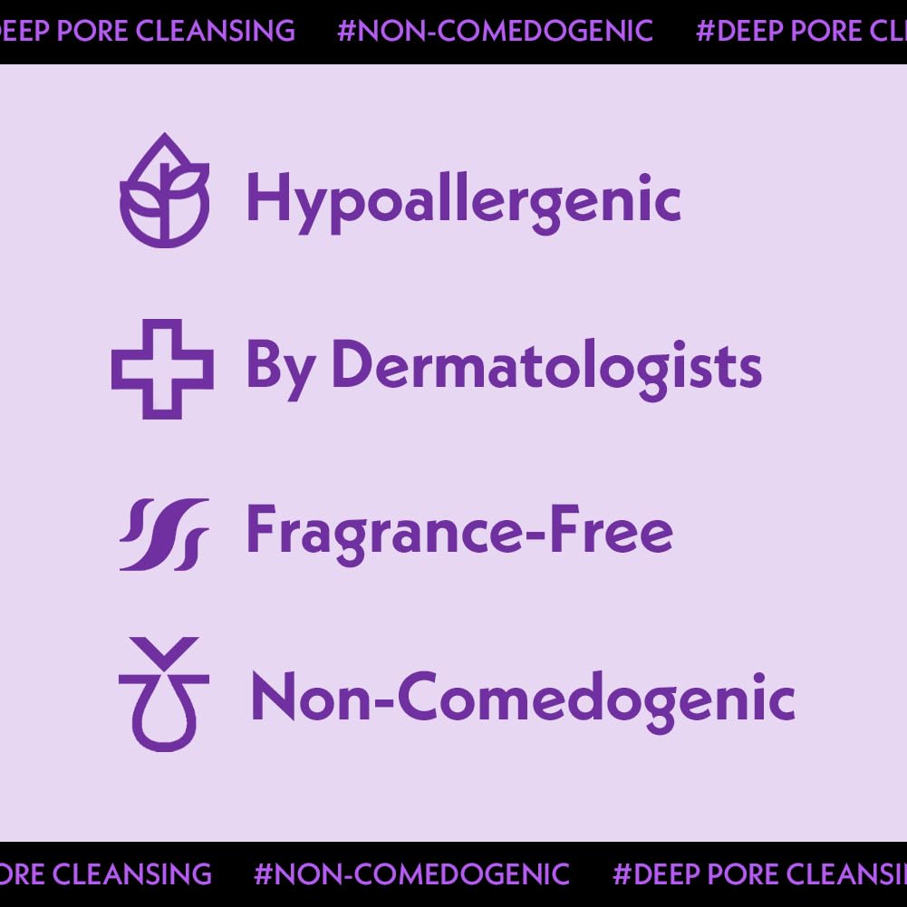 Nosca9 Deep Pore Cleansing Foam for Sensitive Skin | Korean Skincare Face Wash with 17 Amino Acids, White Clay & Patented Pore-Shrinking Ingredient | Deep Cleansing & Moisturizing (5.07 fl. oz)