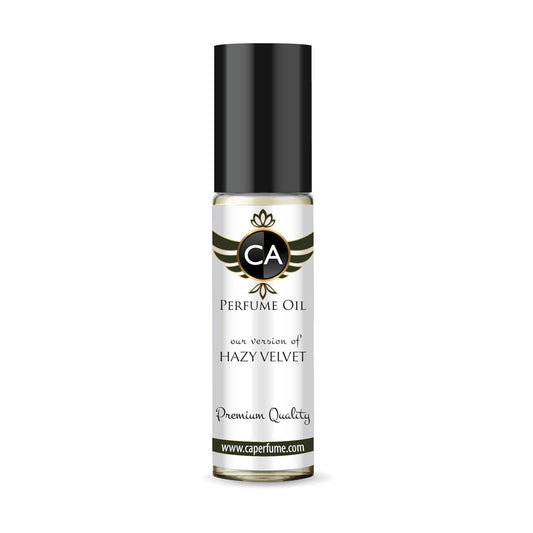 CA Perfume Impression of Hazy Velvet Unisex Fragrance Oil Oriental Woody Scent Long Lasting Perfumes for Women & Men Travel Size TSA Ready Mini Parfum Body Oil Roll-on 0.33 Fl Oz 10ml